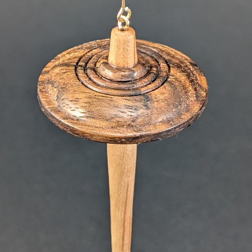 2025 Drop Spindle Ornament - Zebrawood - Image 3